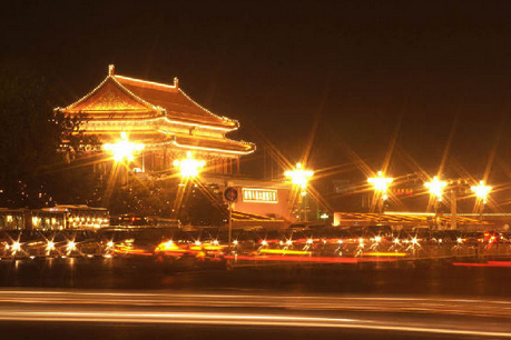 國慶慶典演練前整修一新的長安街